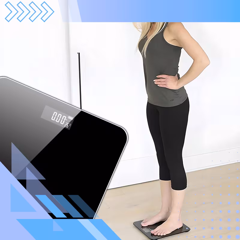 WAGA ŁAZIENKOWA ELEKTRONICZNA SZKLANA LED SLIM PRECYZYJNA DO 180 KG - obrazek 3