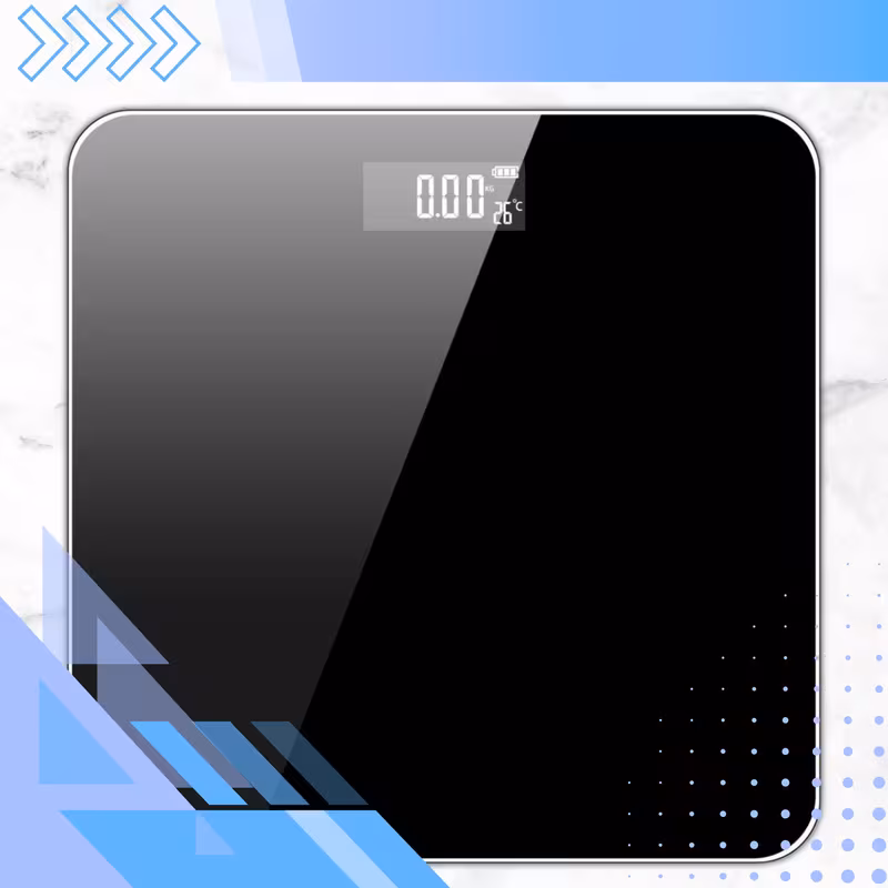 WAGA ŁAZIENKOWA ELEKTRONICZNA SZKLANA LED SLIM PRECYZYJNA DO 180 KG - obrazek 2